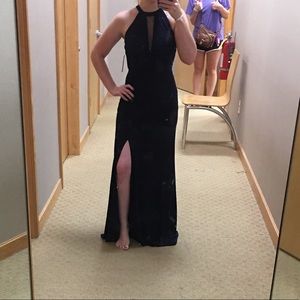 Size 1/2 formal navy blue dress